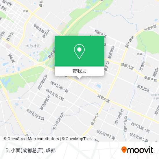 陆小面(成都总店)地图