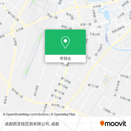 成都西亚陆贸易有限公司地图