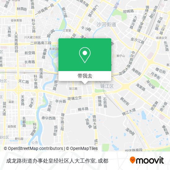 成龙路街道办事处皇经社区人大工作室地图