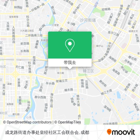 成龙路街道办事处皇经社区工会联合会地图