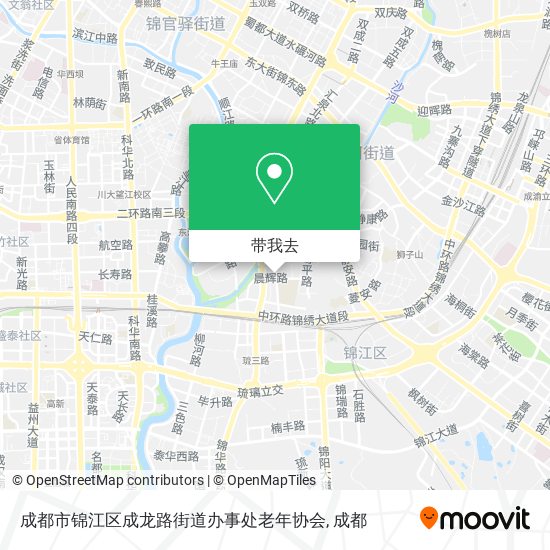 成都市锦江区成龙路街道办事处老年协会地图