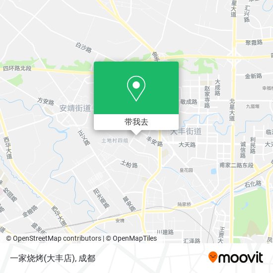 一家烧烤(大丰店)地图