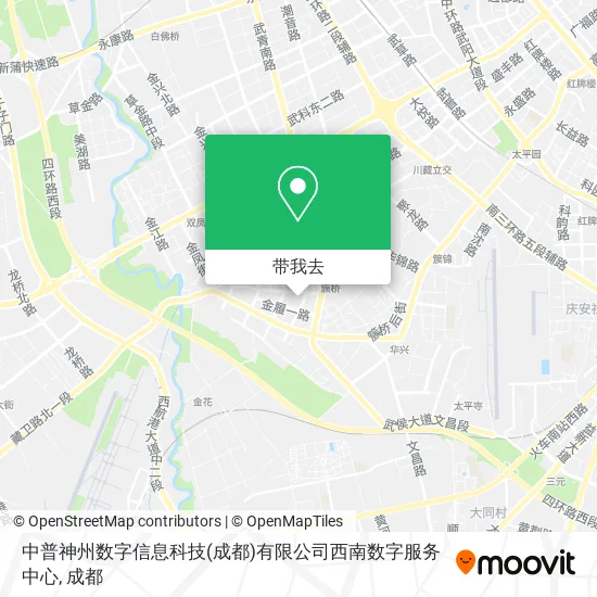 中普神州数字信息科技(成都)有限公司西南数字服务中心地图