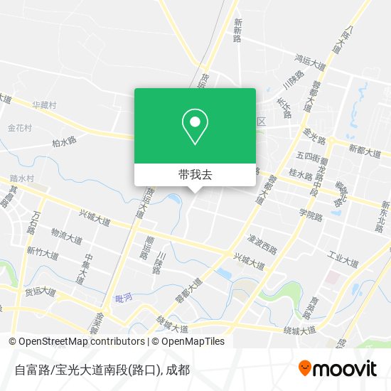 自富路/宝光大道南段(路口)地图