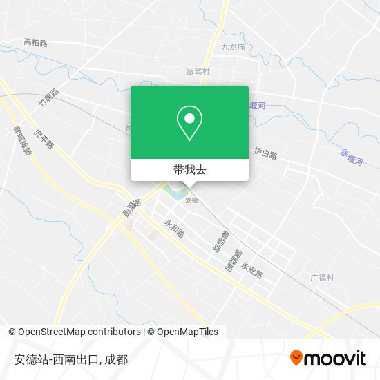 安德站-西南出口地图