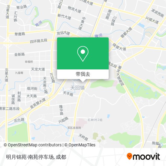 明月锦苑-南苑停车场地图