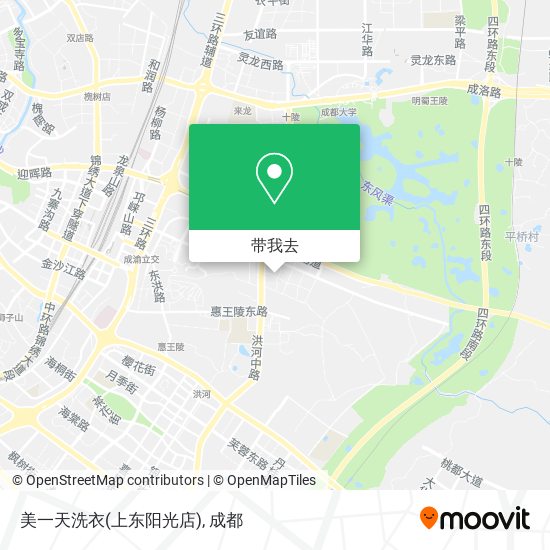 美一天洗衣(上东阳光店)地图