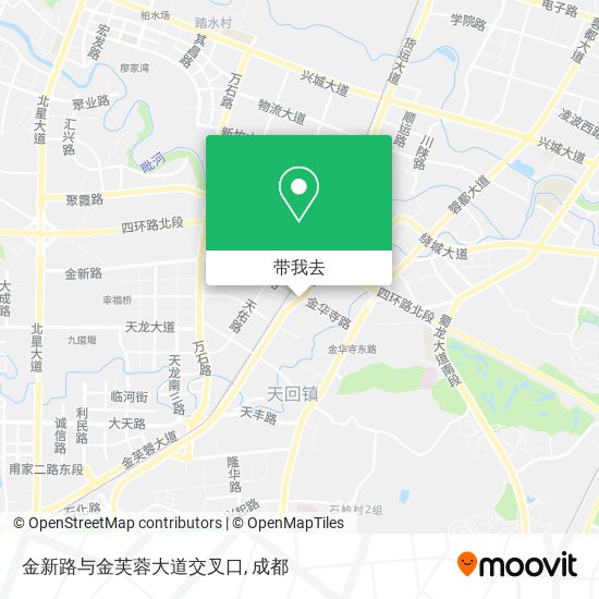金新路与金芙蓉大道交叉口地图