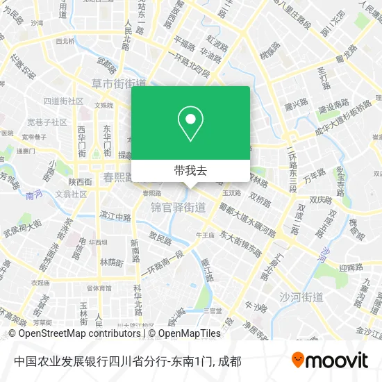 中国农业发展银行四川省分行-东南1门地图