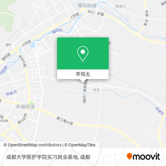 成都大学医护学院实习就业基地地图