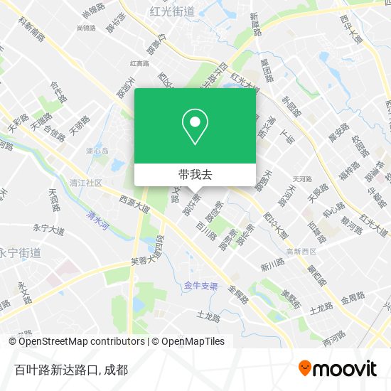 百叶路新达路口地图