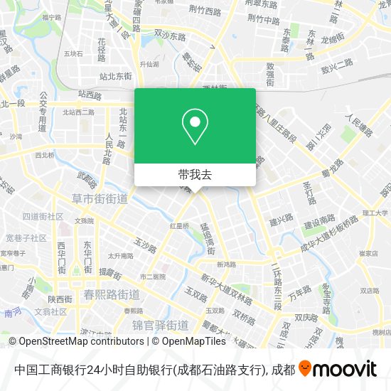 中国工商银行24小时自助银行(成都石油路支行)地图