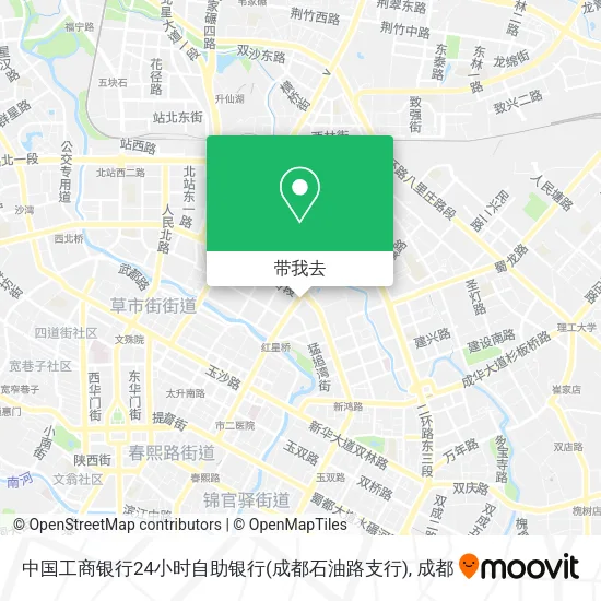 中国工商银行24小时自助银行(成都石油路支行)地图