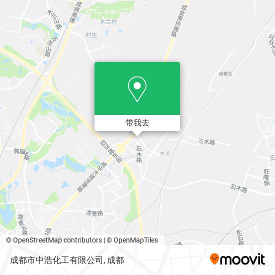 成都市中浩化工有限公司地图