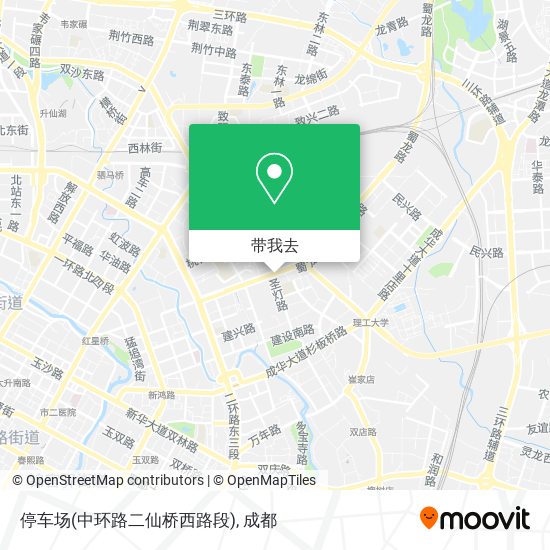 停车场(中环路二仙桥西路段)地图