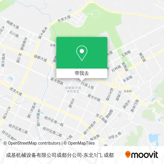 成基机械设备有限公司成都分公司-东北1门地图