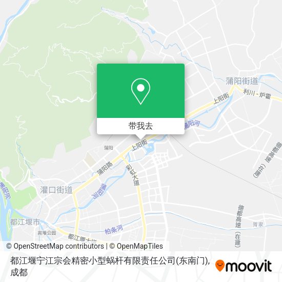 都江堰宁江宗会精密小型蜗杆有限责任公司(东南门)地图