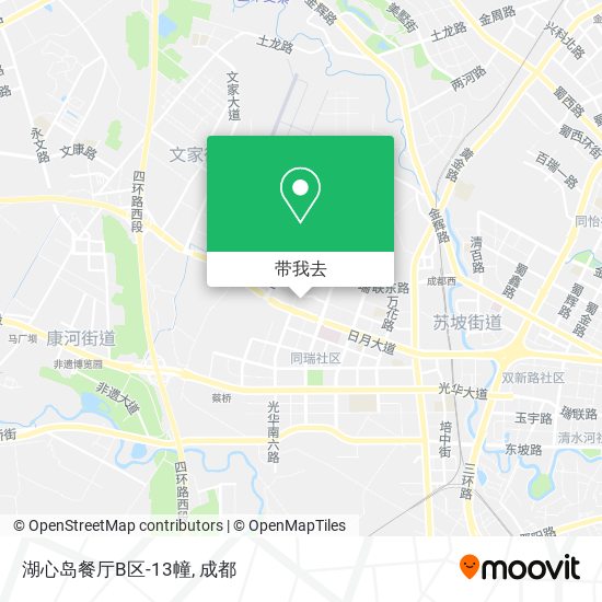 湖心岛餐厅B区-13幢地图