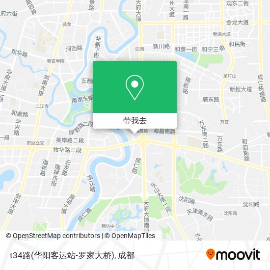 t34路(华阳客运站-罗家大桥)地图