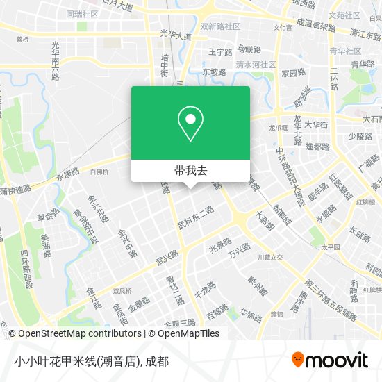 小小叶花甲米线(潮音店)地图