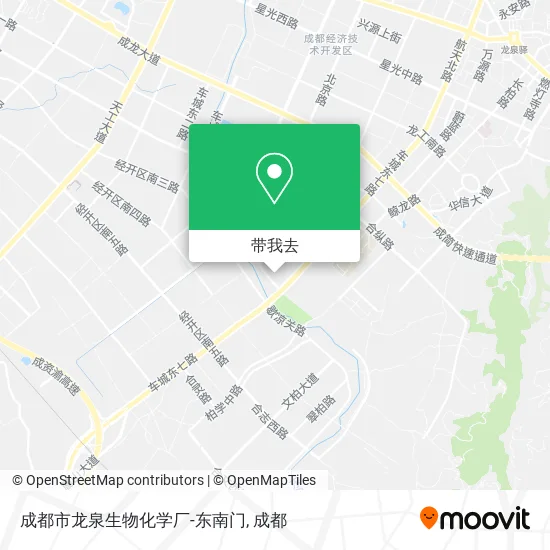 成都市龙泉生物化学厂-东南门地图