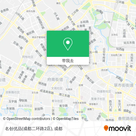 名创优品(成都二环路2店)地图