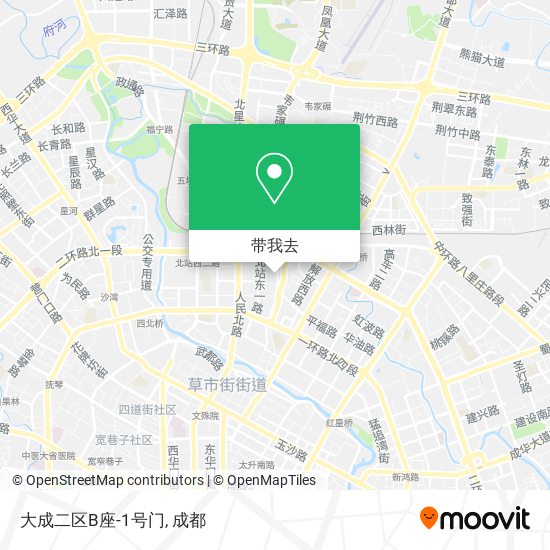 大成二区B座-1号门地图