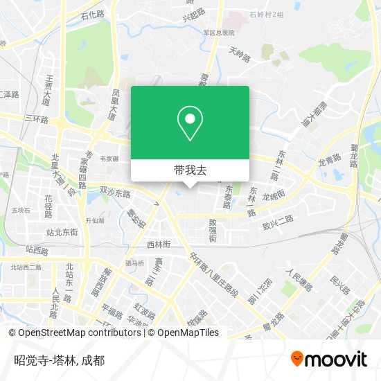昭觉寺-塔林地图