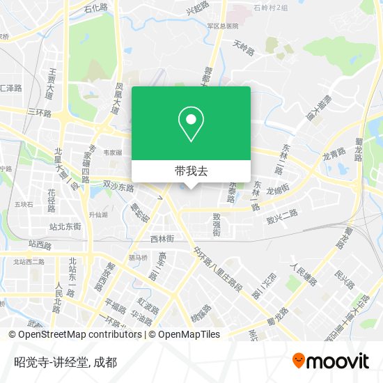 昭觉寺-讲经堂地图