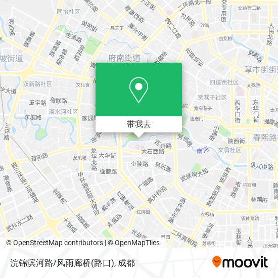 浣锦滨河路/风雨廊桥(路口)地图