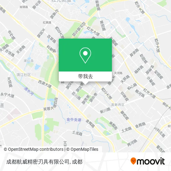 成都航威精密刃具有限公司地图