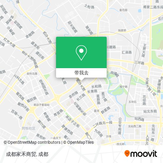 成都家禾商贸地图