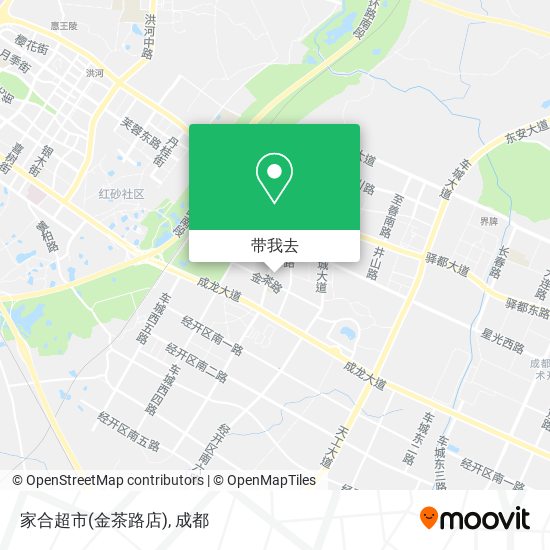 家合超市(金茶路店)地图