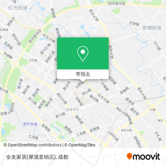 全友家居(犀浦直销店)地图