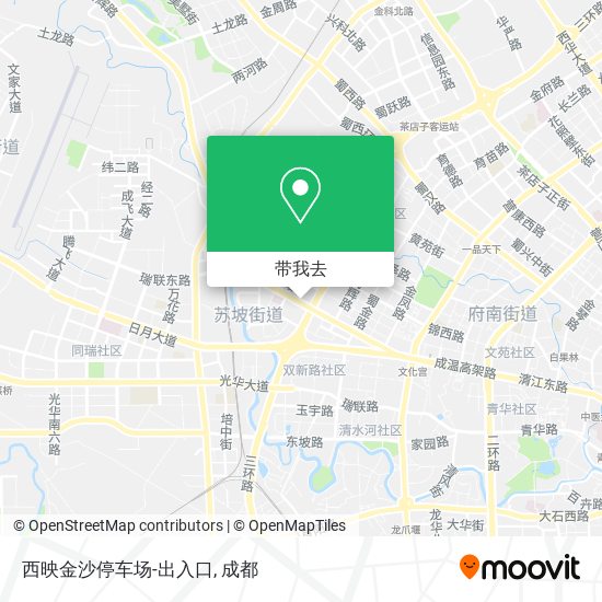西映金沙停车场-出入口地图