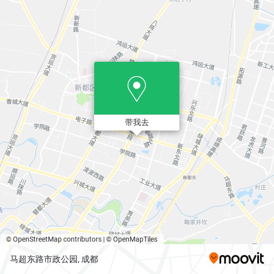 马超东路市政公园地图