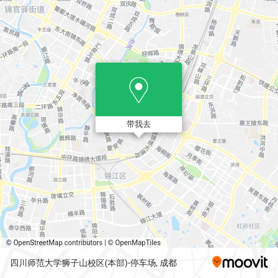 四川师范大学狮子山校区(本部)-停车场地图
