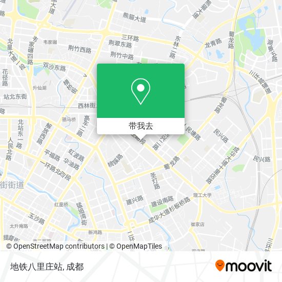 地铁八里庄站地图