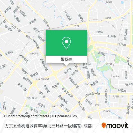 万贯五金机电城停车场(北三环路一段辅路)地图