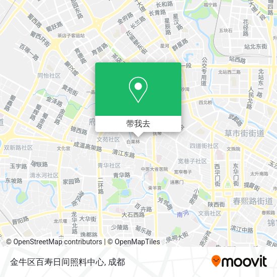 金牛区百寿日间照料中心地图