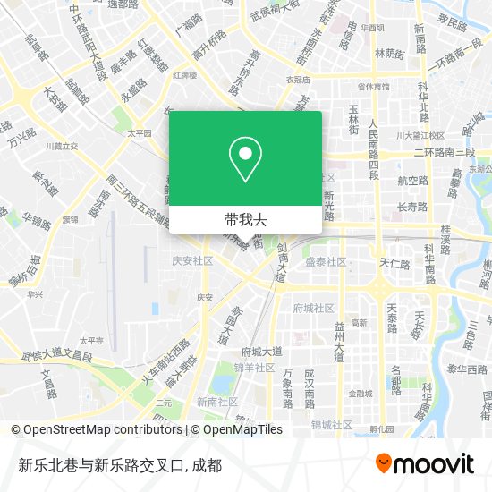 新乐北巷与新乐路交叉口地图