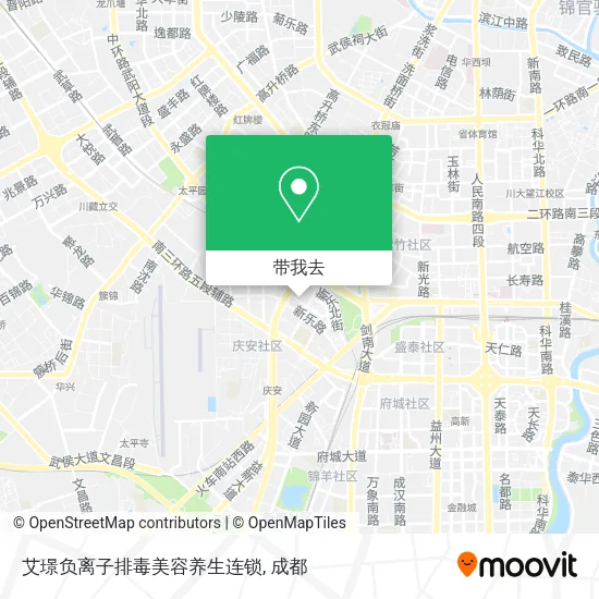 艾璟负离子排毒美容养生连锁地图