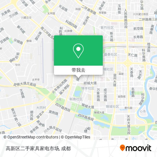 高新区二手家具家电市场地图