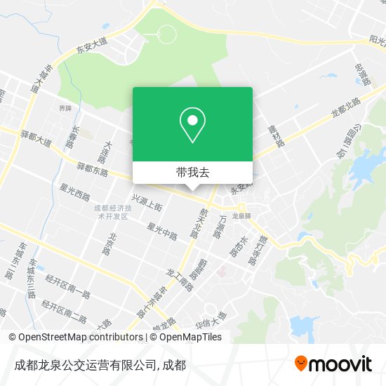 成都龙泉公交运营有限公司地图