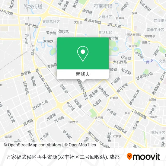 万家福武侯区再生资源(双丰社区二号回收站)地图