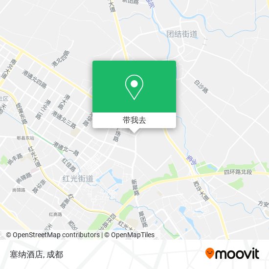 塞纳酒店地图