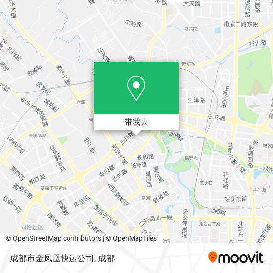 成都市金凤凰快运公司地图