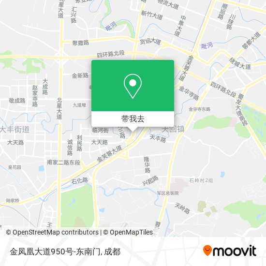 金凤凰大道950号-东南门地图