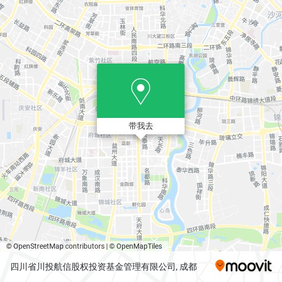 四川省川投航信股权投资基金管理有限公司地图