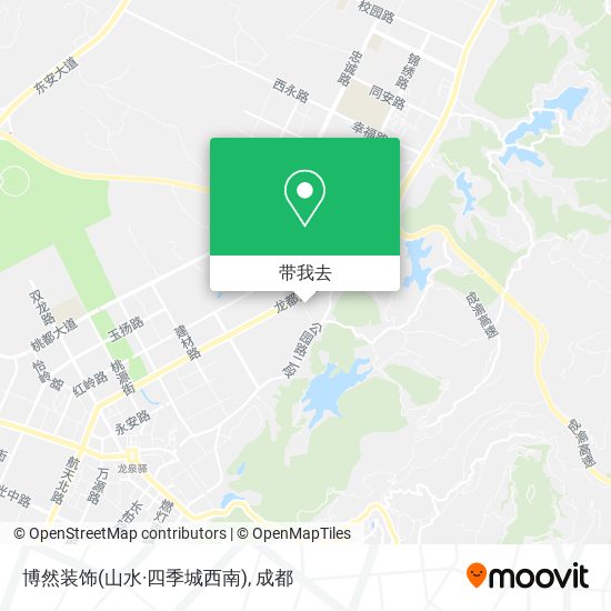 博然装饰(山水·四季城西南)地图